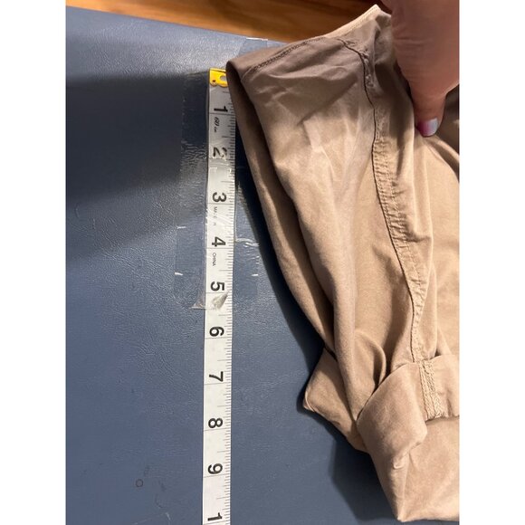 Lane Bryant Womens  26/28 Tan Cotton/Spandex Elastic Waist Shorts Stretch - Picture 8 of 10